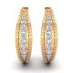 Round Hoop Earring Gold