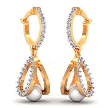 Pearl Hoop Earring