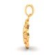 Gold Ganesh Ji Round Pendant