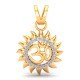 Om Surya Gold Pendant