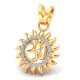 Om Surya Gold Pendant