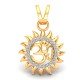 Om Surya Gold Pendant