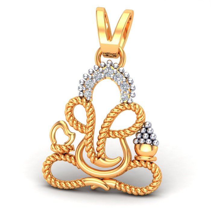 Spiral Ganesh Ji Locket