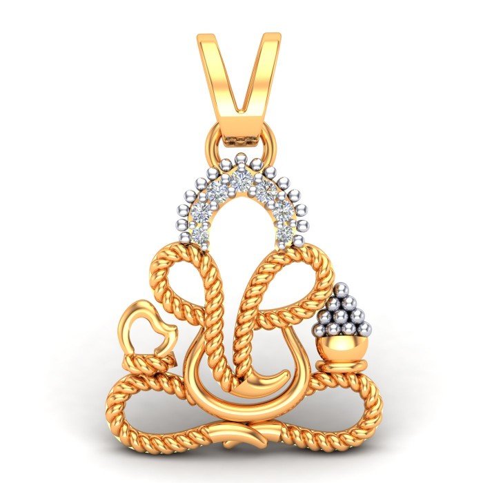 Spiral Ganesh Ji Locket