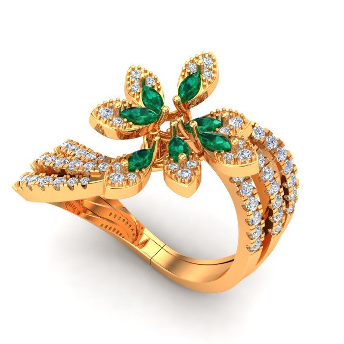 Emerald Marquise Cocktail Ring