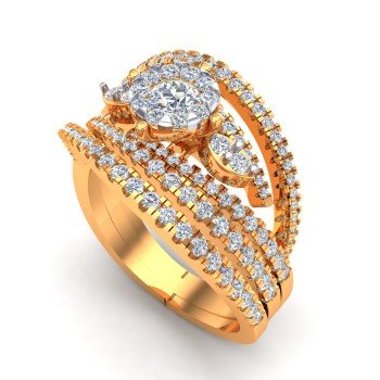 Band Style Cocktail Ring