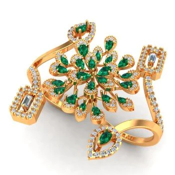 Buy Cocktail Diamond Rings Online | Gold Cocktail Ring Jewellery – Kisna