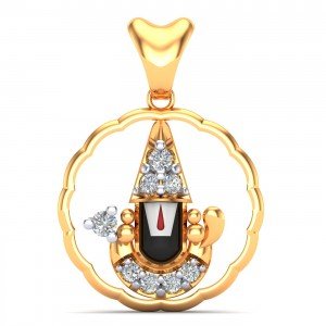 Tirupati Balaji Pendant Gold