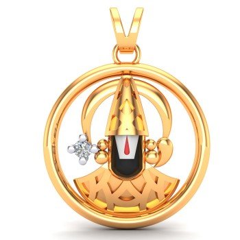 Tirupati Balaji Gold Pendant