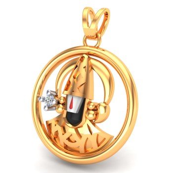 Tirupati Balaji Gold Pendant