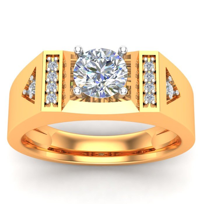Solitaire Gents Ring Solitaire Gents Ring