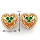 Heart Earring Emerald