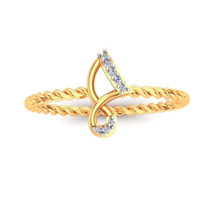 Spiral Twisted Ring