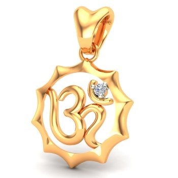 Gold Om Pendant