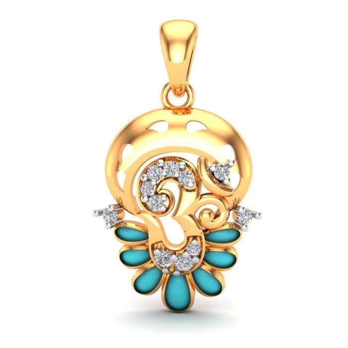 Om Pendant Gold