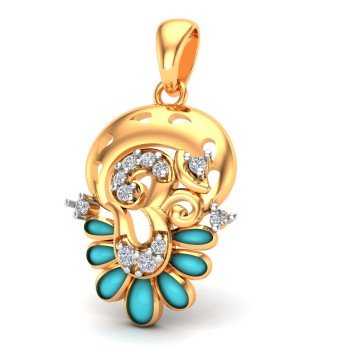 Om Pendant Gold