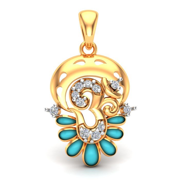 Om Pendant Gold