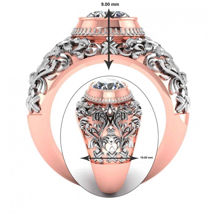 Rose Gold Bridal Gents Ring Rose Gold Bridal Gents Ring