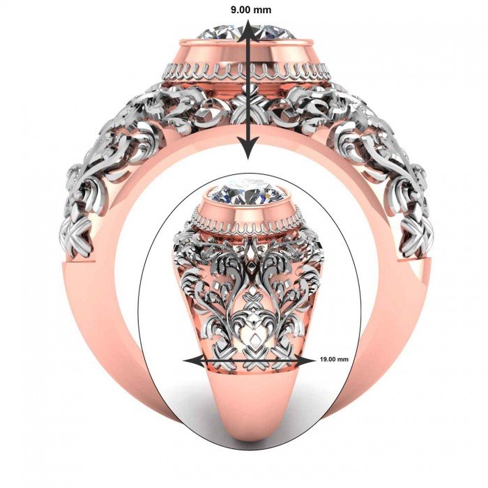 Rose Gold Bridal Gents Ring