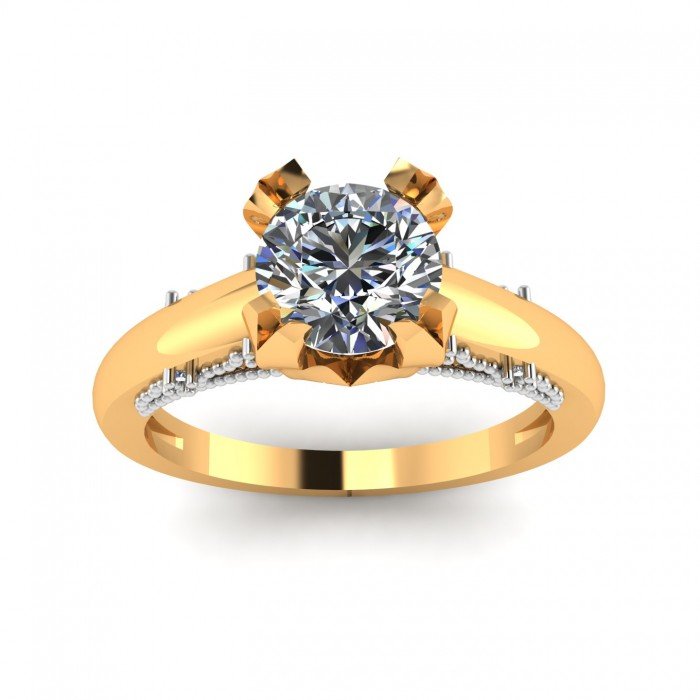 14K Gold Solitaire Rings