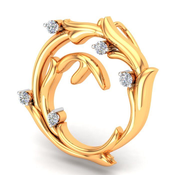 Gold pendant for women