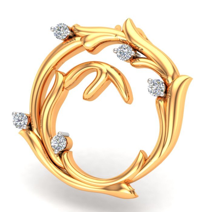 Gold pendant for women