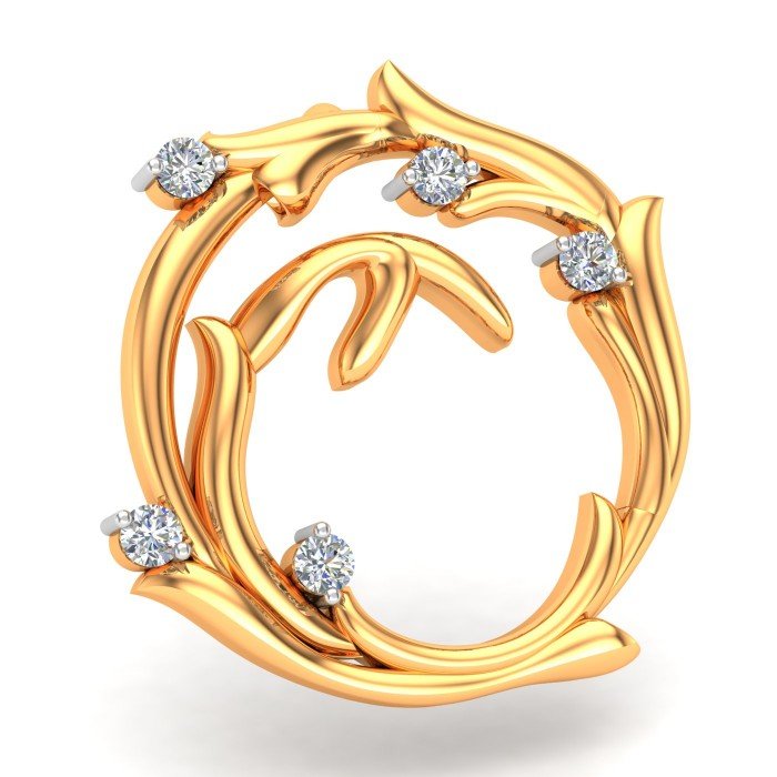 Gold pendant for women