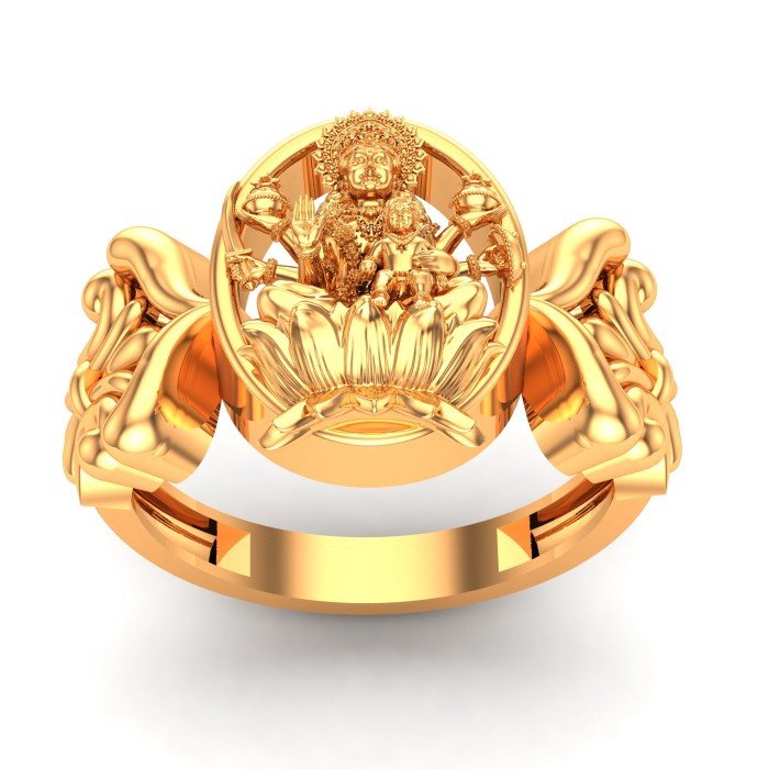 Santoshi Mata Gold Ring