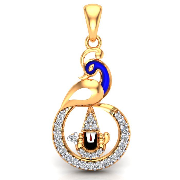 Stylish Tirupati Balaji Peacock Locket
