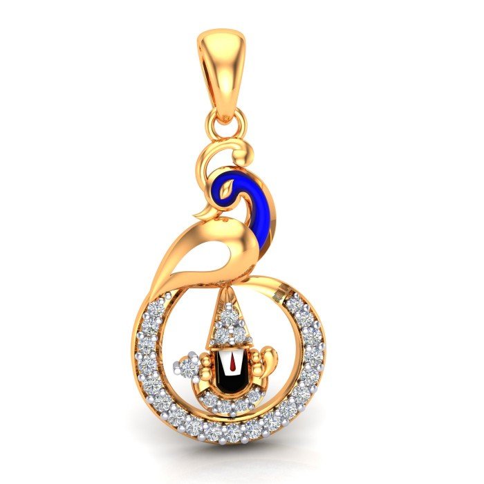 Stylish Tirupati Balaji Peacock Locket