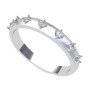 Silver American Diamond Band Ring