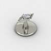 American Diamond Silver Buttons