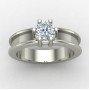 Round Solitaire American Diamond Ring
