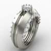Round Cut Solitaire Engagement Ring Silver Round Cut Solitaire Engagement Ring Silver
