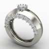 Round Cut Solitaire Engagement Ring Silver Round Cut Solitaire Engagement Ring Silver