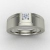 Solitaire Ring With Hallmark Silver Solitaire Ring With Hallmark Silver