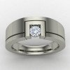 Solitaire Ring With Hallmark Silver Solitaire Ring With Hallmark Silver