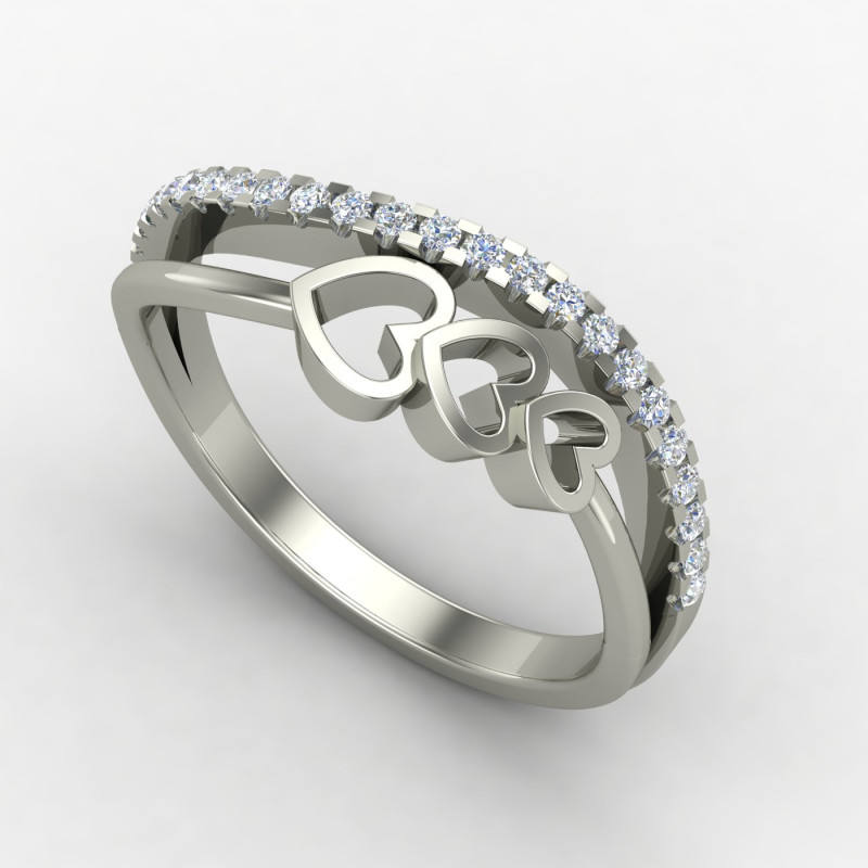 Heart Band Ring
