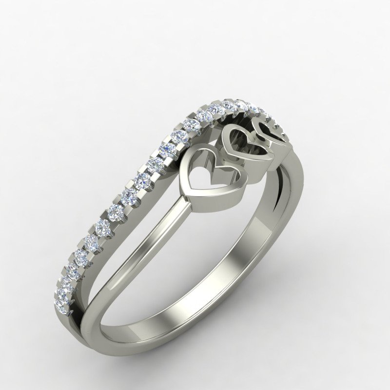 Heart Band Ring