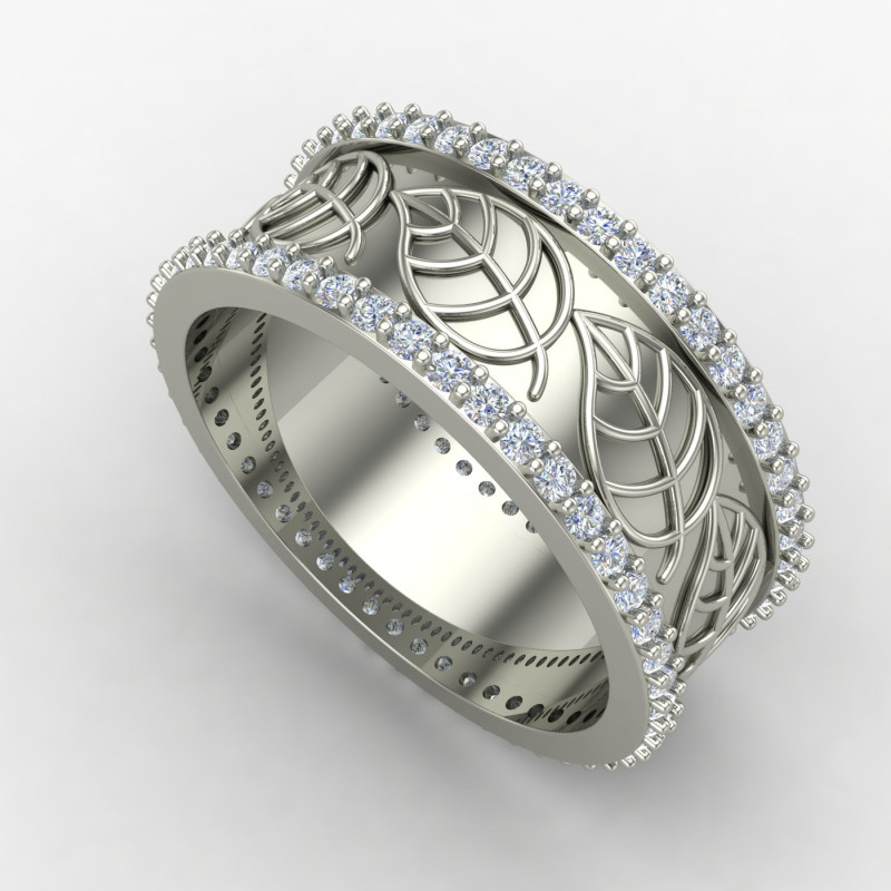 Celtic Silver Band Ring Celtic Silver Band Ring