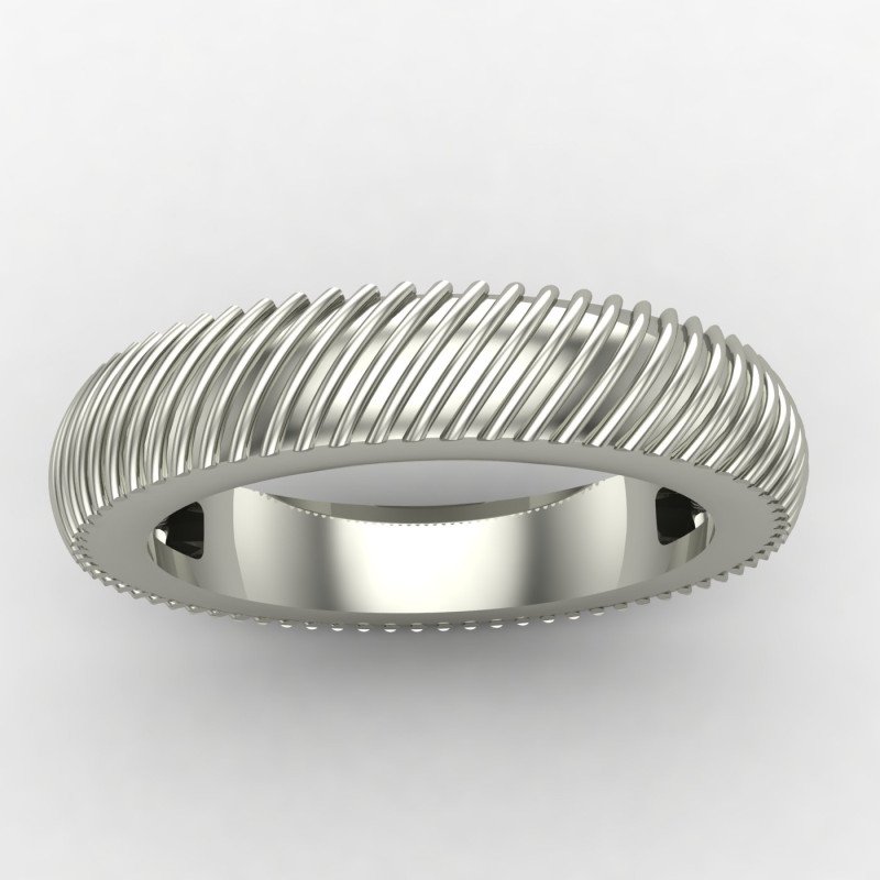 Wide Silver Band Ring