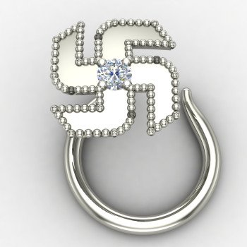 Swastik Nose Pin