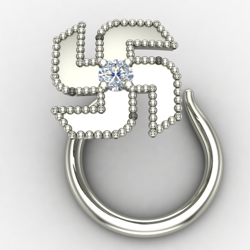 Swastik Nose Pin Swastik Nose Pin