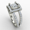 Princess American Diamond Solitaire Ring