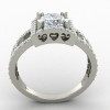 Princess American Diamond Solitaire Ring