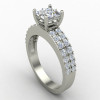 Princess American Diamond Solitaire Wedding Band