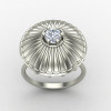 American Diamond Solitaire Cocktail Rings
