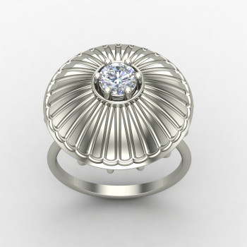 American Diamond Solitaire Cocktail Rings