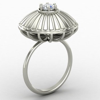 American Diamond Solitaire Cocktail Rings