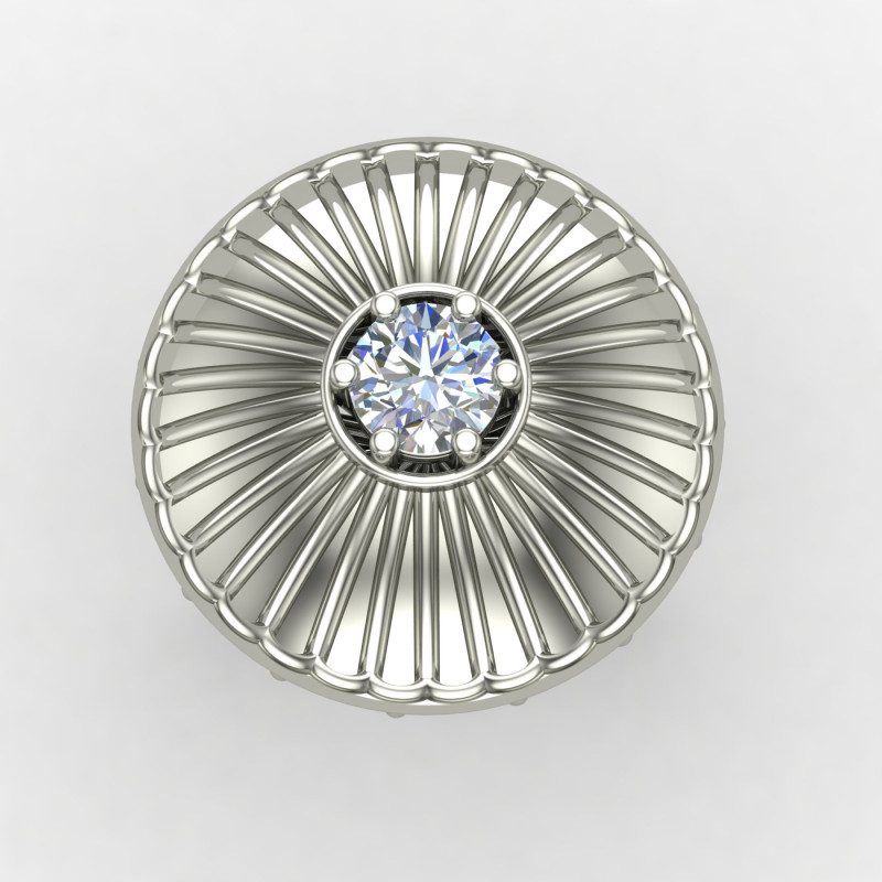 American Diamond Solitaire Cocktail Rings